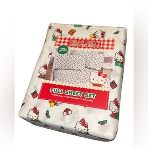 Hello Kitty Full Sheet Set - Multicolor Christmas